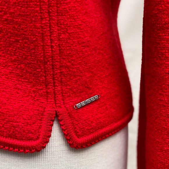 SOLD Vintage Geiger Austrian Wool Cardigan Sweater - Picture 5 of 13